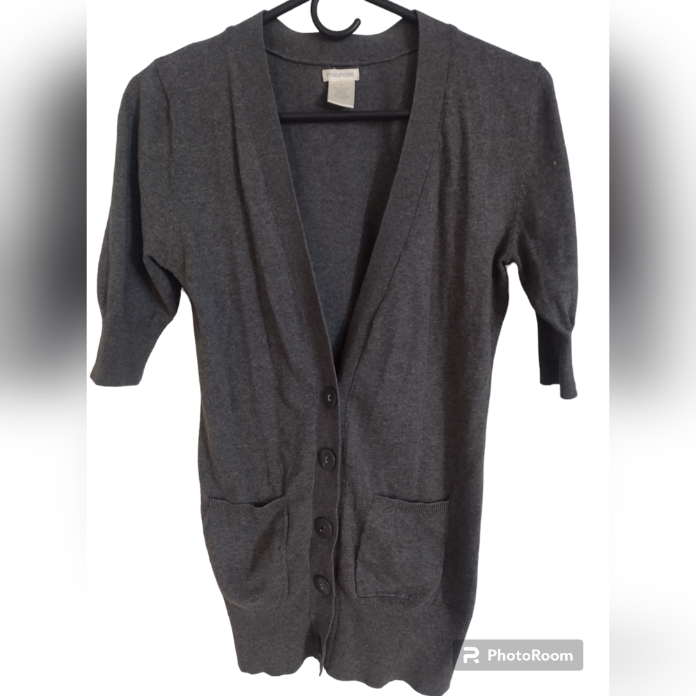 🌷🌷Maurice's gray cardigan
